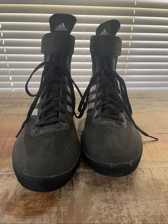 adidas Other - adidas Men’s Black High-Top Lace-Up Wrestling Shoes with Ankle Strap